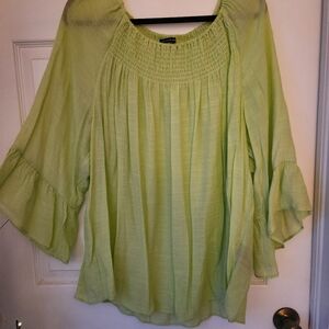 Womens lime green blouse